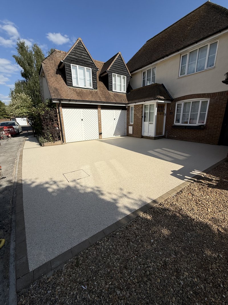 Resin driveway installation in Burwell Cambridge CB250RT - before work begins