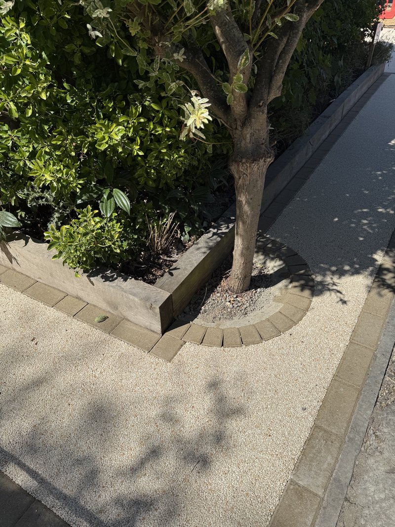 Completed resin driveway project in Burwell Cambridge CB250RT