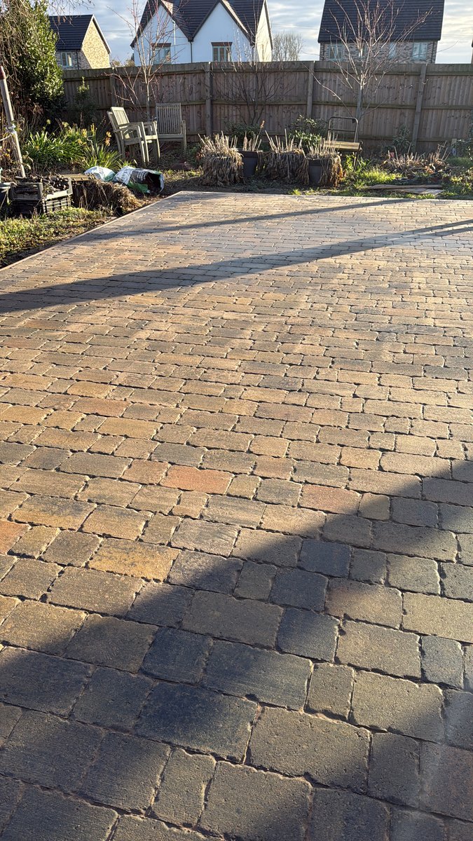 A quality Bradstone Monksbridge Cobble Concrete block paving installation process in Chewells Lane, Haddenham, Ely, CB6 3SS