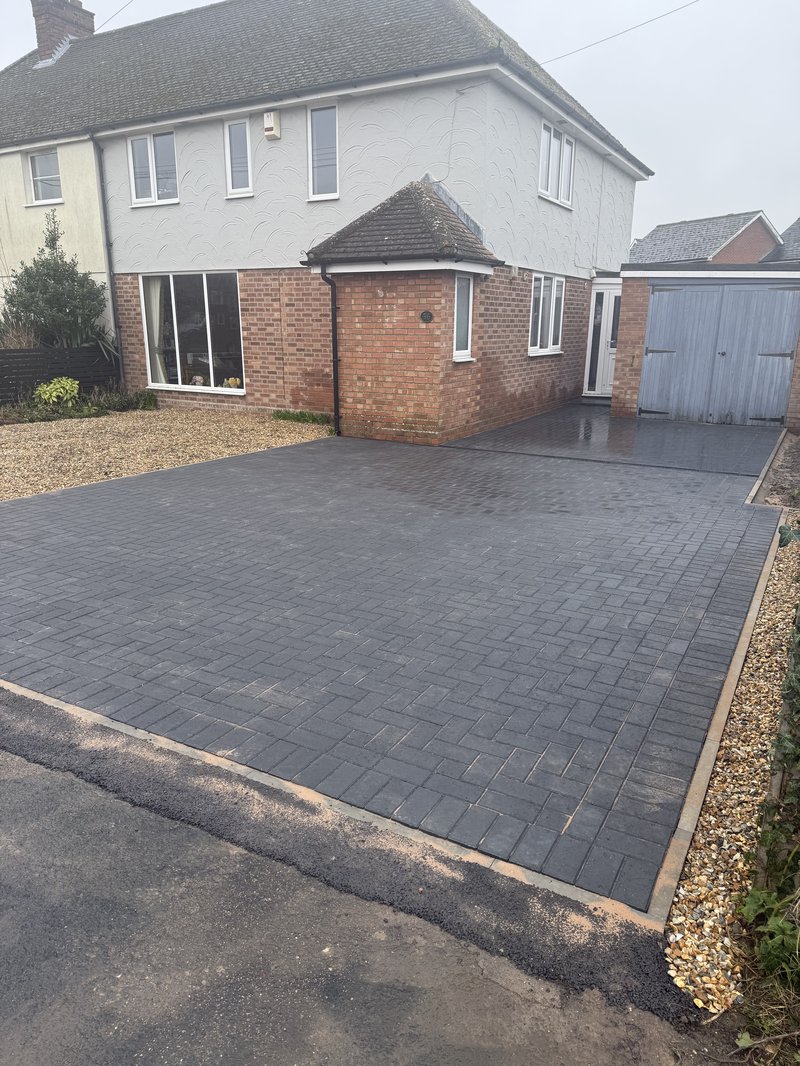 Block Paving driveway installation in Beck Road, Isleham, CB7 5QS - before work begins