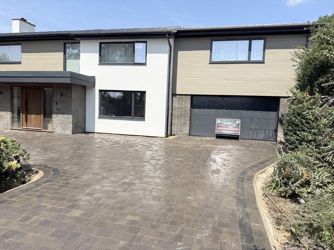 Smooth, Three size, Concrete, Marshalls block paving installation process in The Footpath, Coton, CB23 7PX